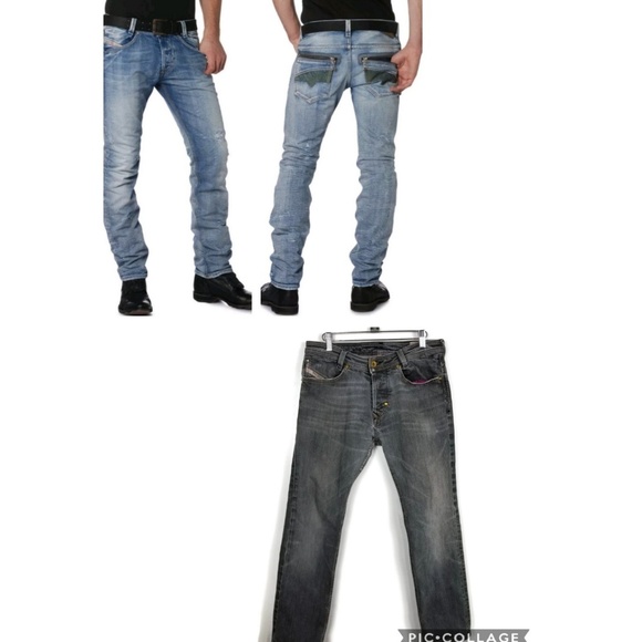 Diesel Faded Black Slammer Jeans W3 L30 